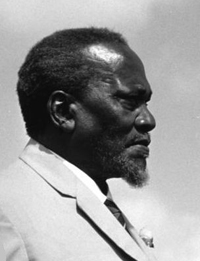 Jomo Kenyatta, first President of Kenya.
