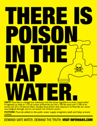 Tap water is rat poison - LIQUID FLUORIDE.