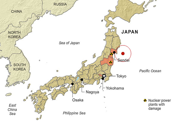 Japan+earthquake+epicenter+2011