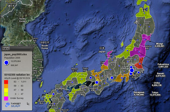 Massive Cover Up Of Radiation Levels In Fukushima Prefecture radmap