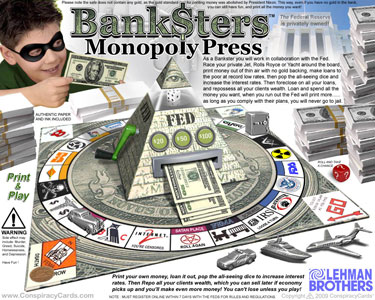 Banksters Monopoly - ConspiracyCards.com