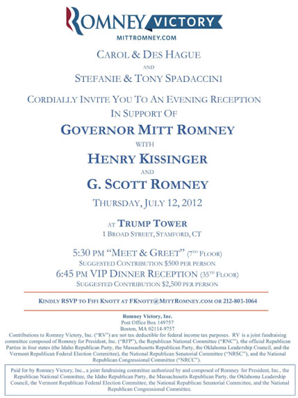 Romney-Kissinger Event