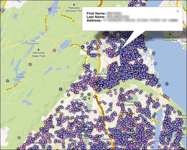 Legal Gun Owners in New York Outed Like Sex Offenders mapguns
