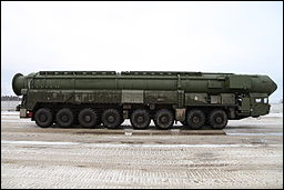 A Topol-M intercontinental ballistic missile system.  Credit: Vitaly V. Kuzmin via Flickr