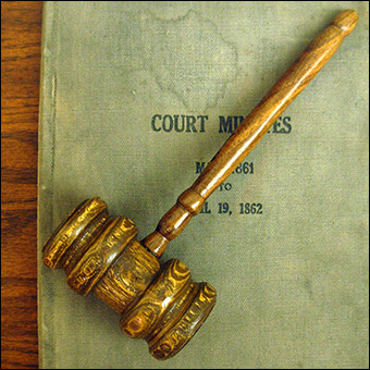 Gavels have been used by courts since perhaps the middle ages. Credit: Jonathunder via Wikimedia