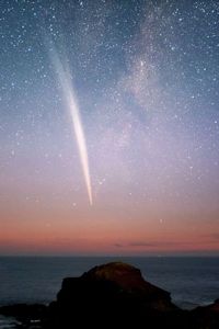  Sungrazing Comet Lovejoy (C/2011 W3) seen over Australia in Dec. 2011. Image credit: Alex Cherney, TWAN.