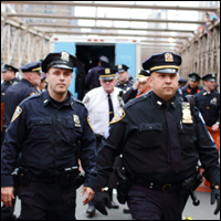The NYPD has nearly 35,000 uniformed officers. Credit: PaulSteinJC via Flickr