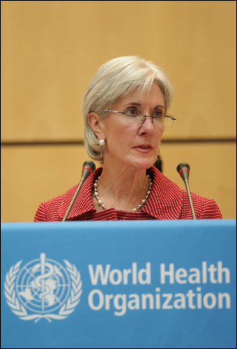 If she's still the health secretary in 2015, Kathleen Sebelius will tell doctors how to practice medicine even though she has absolutely no medical experience. Credit: United States Mission Geneva via Wiki