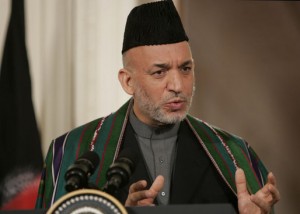 Afghanistan president Hamid Karzai
