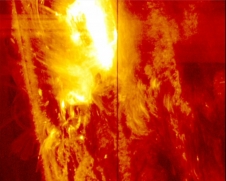 On Jan. 28, 2014, NASA's IRIS witnessed its strongest solar flare since it launched in the summer of 2013. / Image Credit: NASA/IRIS