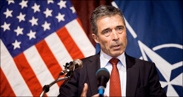NATO's Anders Fogh Rasmussen: "We stand ready to continue assisting Ukraine in its democratic reforms." Photo: U.S. Defense Department