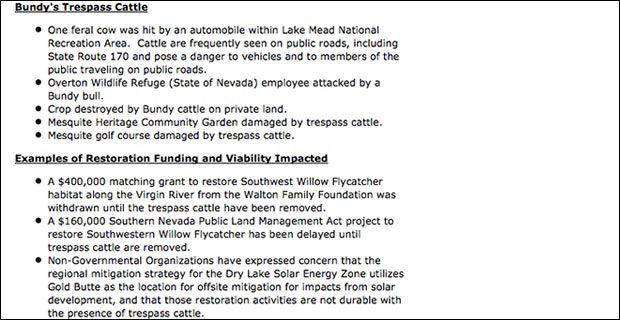 The second segment of the document pulled by the feds from BLM.gov.