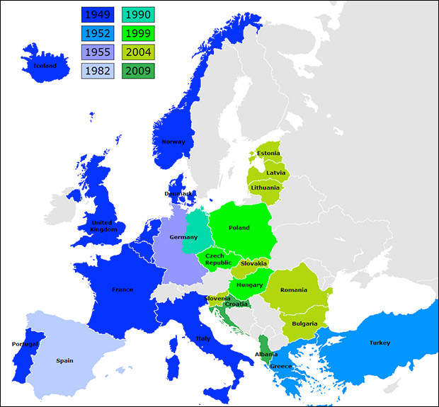 NATO expands. Who is the aggressor? Image by Kpaliond via Wikimedia Commons